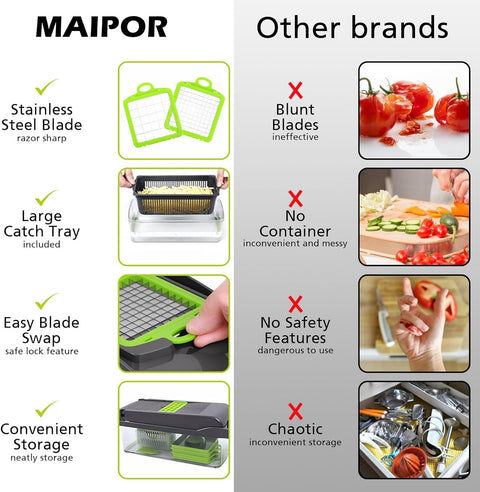 16-in-1 Premium High Quality Multi function Vegetable Cutter & Fruit Slicer